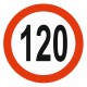Panneau limitation vitesse 120 KM/H