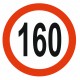 Panneau limitation vitesse 150 KM/H