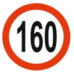Panneau limitation vitesse 150 KM/H