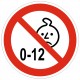 Autocollant interdit à partir de 11 ans