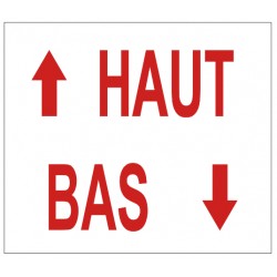 Etiquettes haut et bas