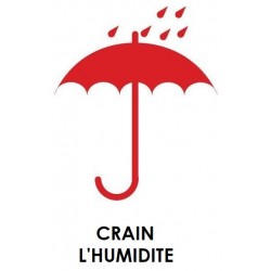 Etiquette craint humidité noir