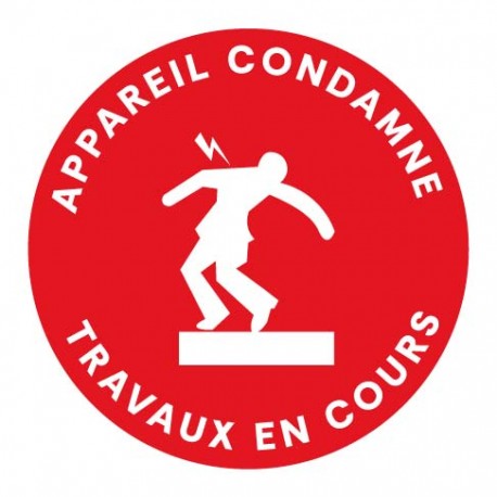Panneau appareil condanné