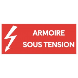 Panneau armoire sous tension