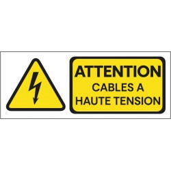 Panneau attention cables entérres HT