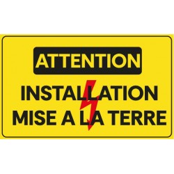 Panneau attention cables haute tension