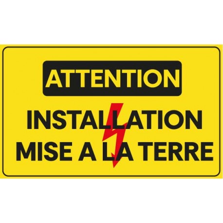 Panneau attention cables haute tension