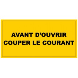 Panneau danger ne pas enclencher travail en cours