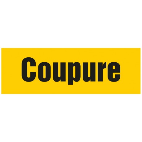 Panneau coupure