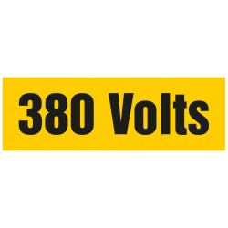 Autocollant 380 volts