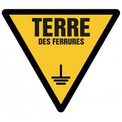 Autocollant prise terre des ferrures