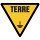 Autocollant prise terre