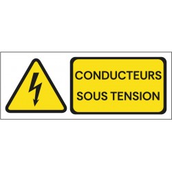 Panneau conducteurs sous tension