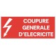 Panneau conducteurs sous tension
