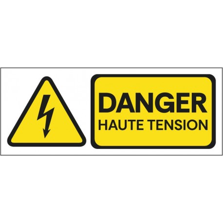 Panneau danger haute tension