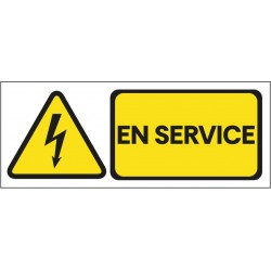 Panneau en service