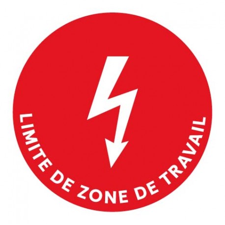 Panneau limite de zone de travail