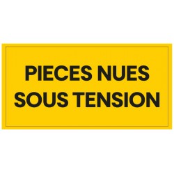 Panneau pièces nues sous tension