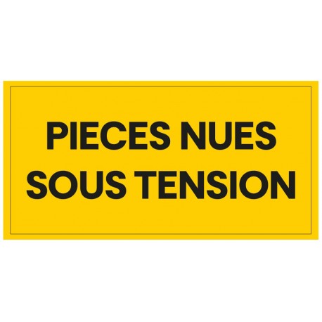 Panneau pièces nues sous tension