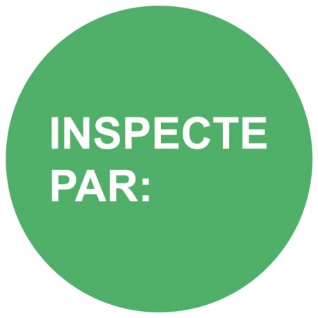 Pastille inspecté par