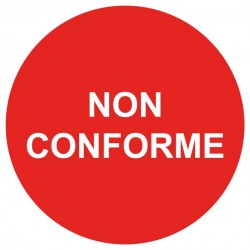 Pastille non conforme