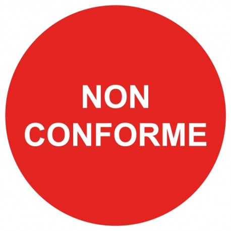 Pastille non conforme