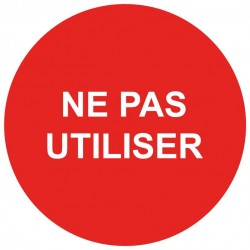 Pastille ne pas utiliser