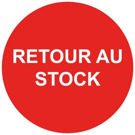 Etiquette retour au stock