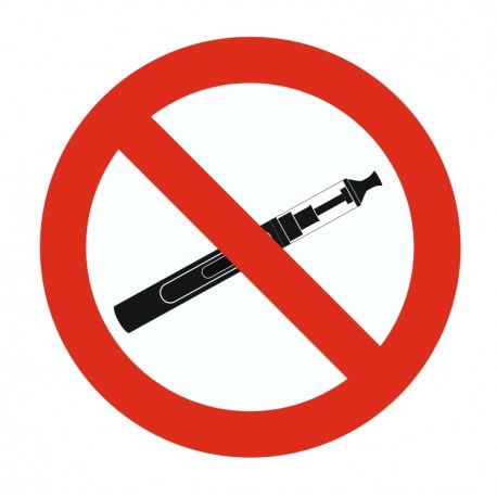 Panneau signalétique cigarette électronique interdit