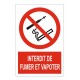 Panneau signalétique zone non fumeur
