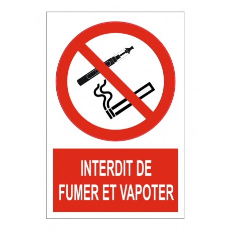 Panneau signalétique zone non fumeur