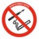 Panneau ou autocollant zone non fumeur