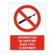 Pictogramme interdiction de vapoter etiquette