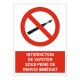 Pictogramme interdiction de vapoter etiquette