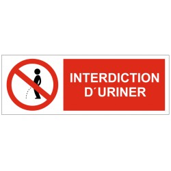 Autocollant interdiction d'uriner pour affiche (REFE678)