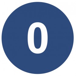 Pastille autocollant zéro