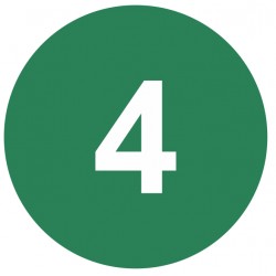 Autocollant Pastille quatre