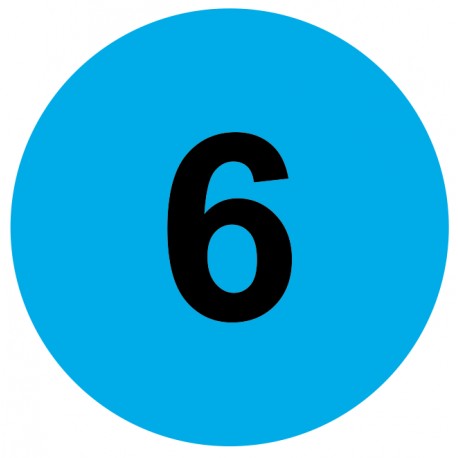 Autocollant six Autocollant six