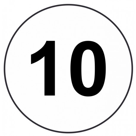 Pastille Etiquette dix Pastille Etiquette dix