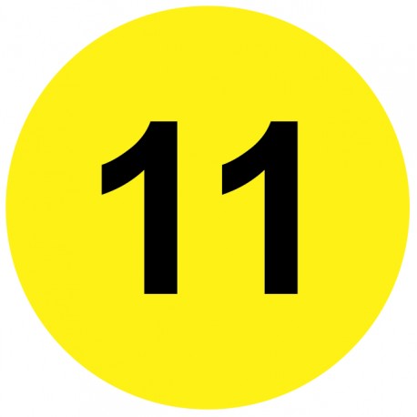 Pastille Etiquette onze Pastille Etiquette onze