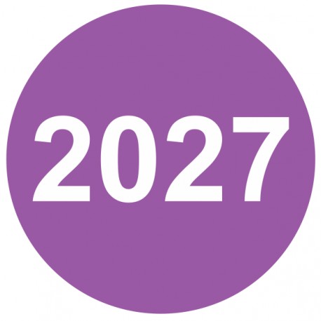 Etiquette Pastille 2027