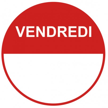 Etiquette vendredi Etiquette vendredi