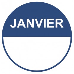 Etiquette rouleau janvier