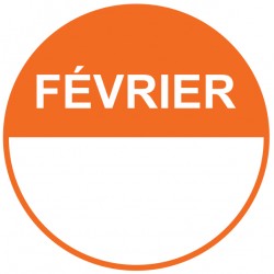 Etiquette rouleau février