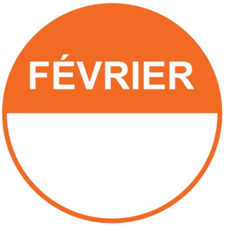 Etiquette rouleau février Etiquette rouleau février