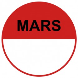 Etiquette rouleau mars