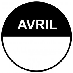 Etiquette rouleau avril