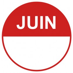 Etiquette rouleau juin