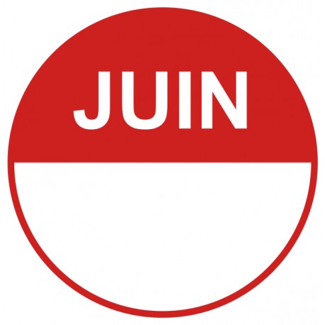 Etiquette rouleau juin