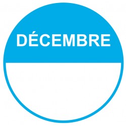 Autocollant décembre